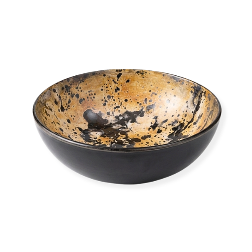 Speckled Horn Serving Bowl